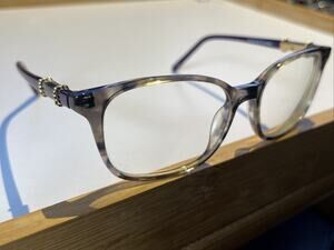 LILLY PULITZER LANTANA FG GREY PURPLE GOLD Auth Eyeglasses 51-16-135 Frames Only
